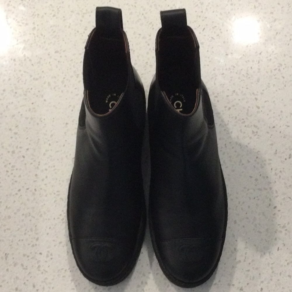 NWT AUTHENTIC CHANEL ANKLE BOOTS 2021                 SIZE    39.5 BLACK - Picture 8 of 8